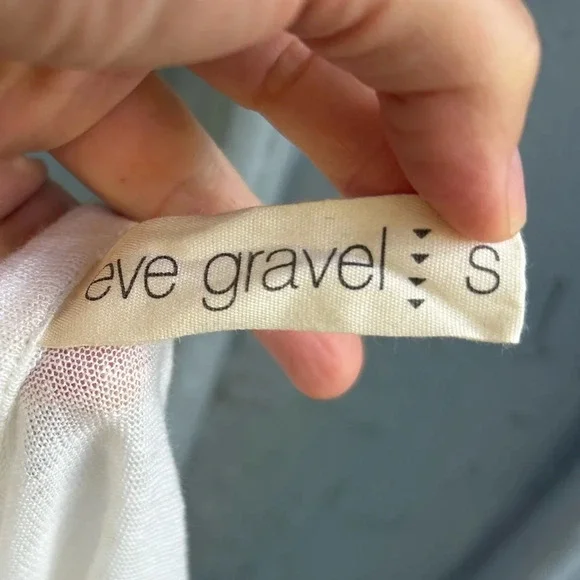 Eve Gravel Linen Tee, size Sm - Picture 6 of 8